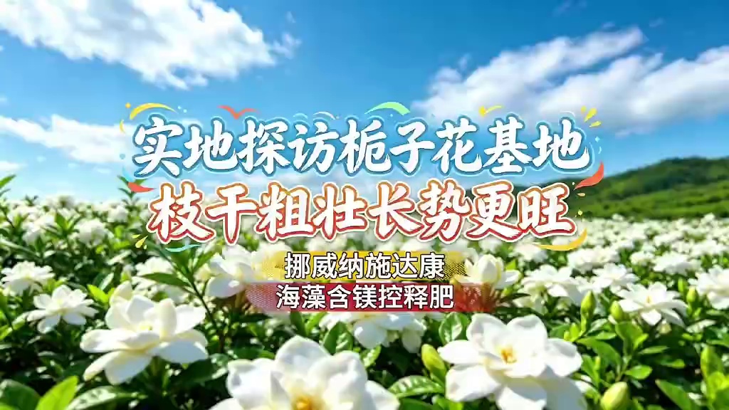 肥效持久，安全不烧根，挪威纳施达康海藻含镁控释肥，栀子花种植户对它赞不绝口！