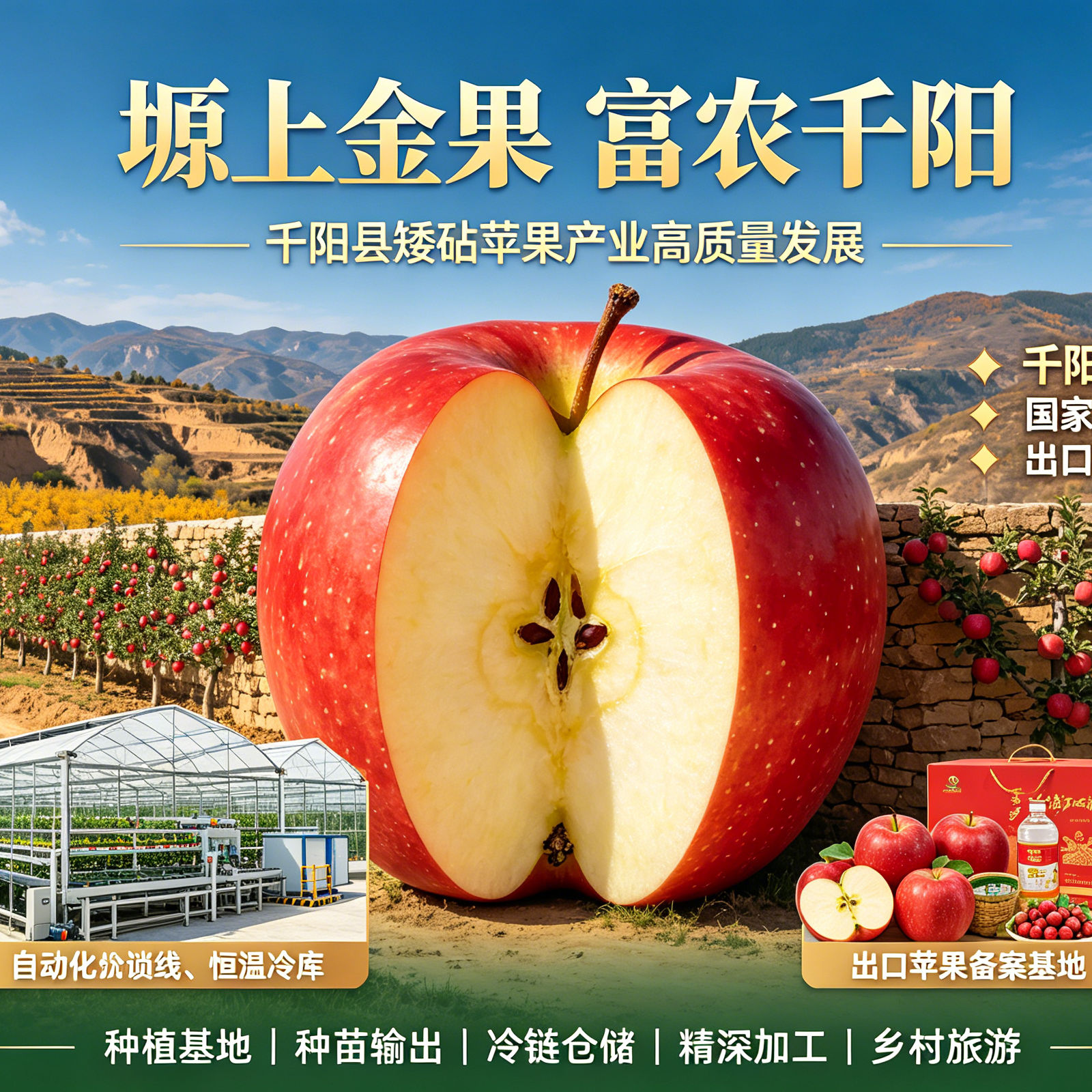 中国矮砧苹果之乡-千阳县