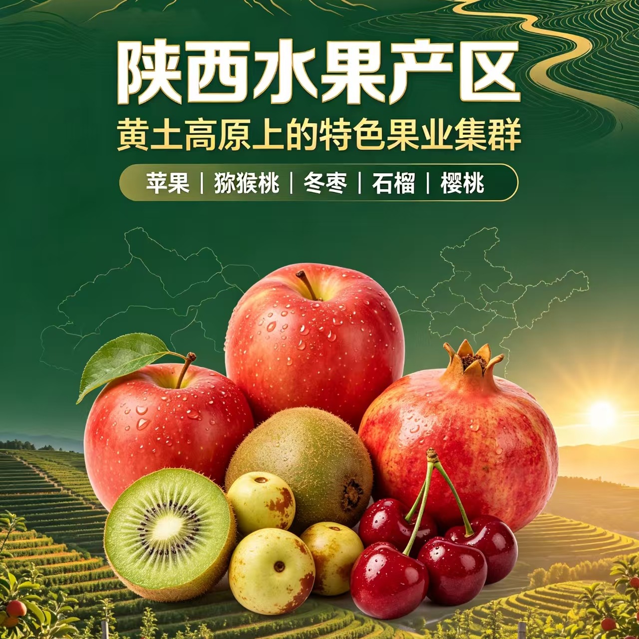 陕西省优质水果产区